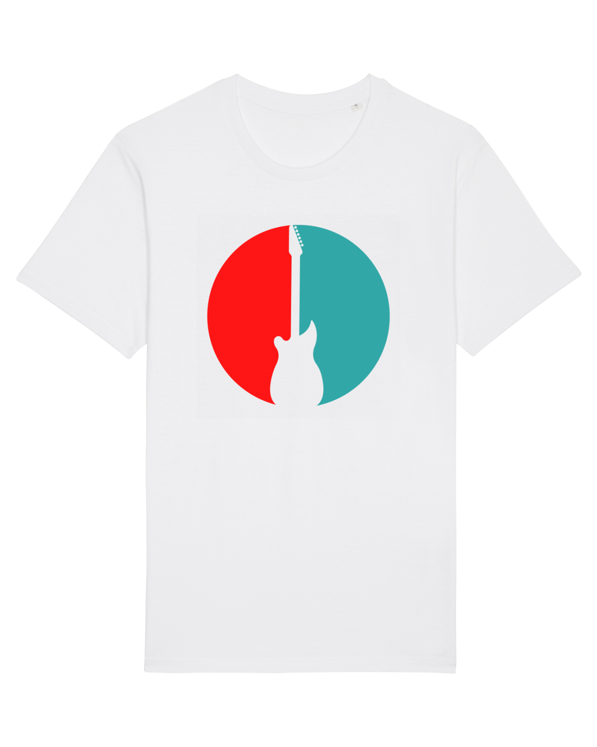 Tricou mânecă scurtă Unisex Rocker White