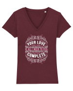 Your Love is All I Need Tricou mânecă scurtă guler V Damă Evoker