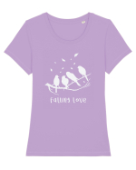 falling love Tricou mânecă scurtă guler larg fitted Damă Expresser