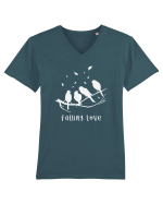 falling love Tricou mânecă scurtă guler V Bărbat Presenter