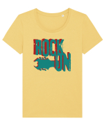 Rock Music Lover Tricou mânecă scurtă guler larg fitted Damă Expresser