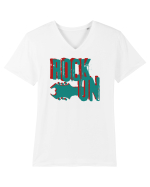 Rock Music Lover Tricou mânecă scurtă guler V Bărbat Presenter