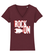 Rock Music Lover Tricou mânecă scurtă guler V Damă Evoker