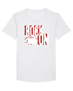 Rock Music Lover Tricou mânecă scurtă guler larg Bărbat Skater