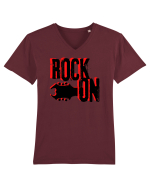 Rock Music Lover Tricou mânecă scurtă guler V Bărbat Presenter