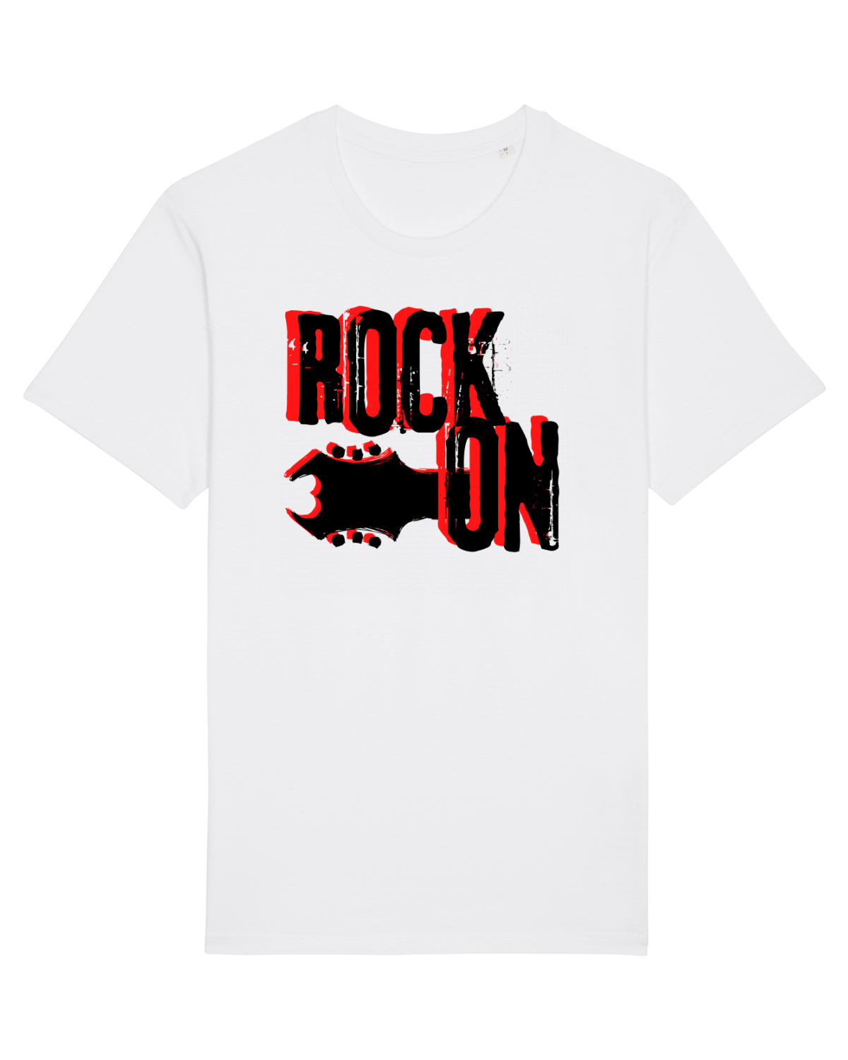 Tricou mânecă scurtă Unisex Rocker White
