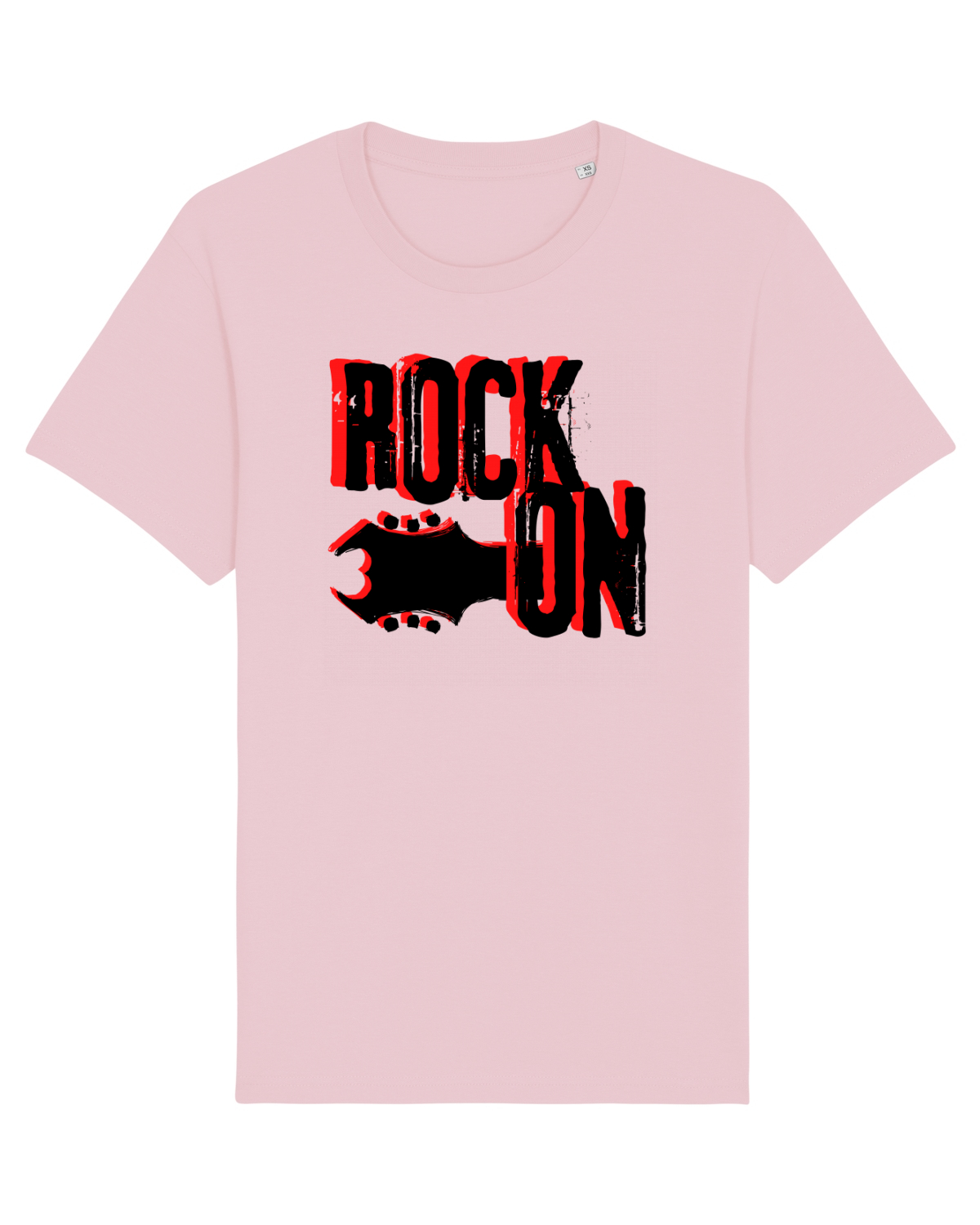 Tricou mânecă scurtă Unisex Rocker Cotton Pink