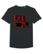 Rock Music Lover Tricou mânecă scurtă guler larg Bărbat Skater