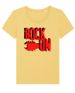 Rock Music Lover Tricou mânecă scurtă guler larg fitted Damă Expresser
