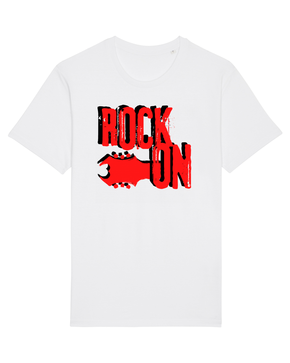 Tricou mânecă scurtă Unisex Rocker White