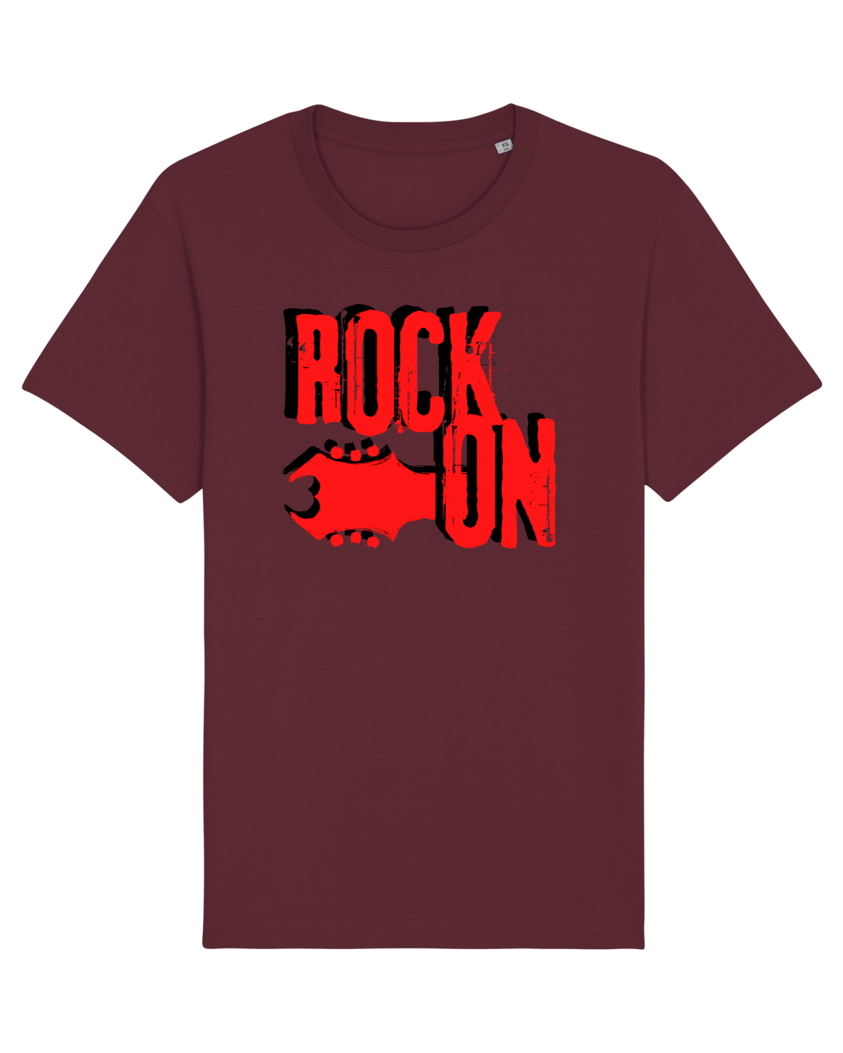 Tricou mânecă scurtă Unisex Rocker Burgundy