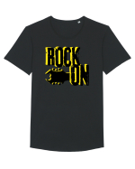 Rock Music Lover Tricou mânecă scurtă guler larg Bărbat Skater
