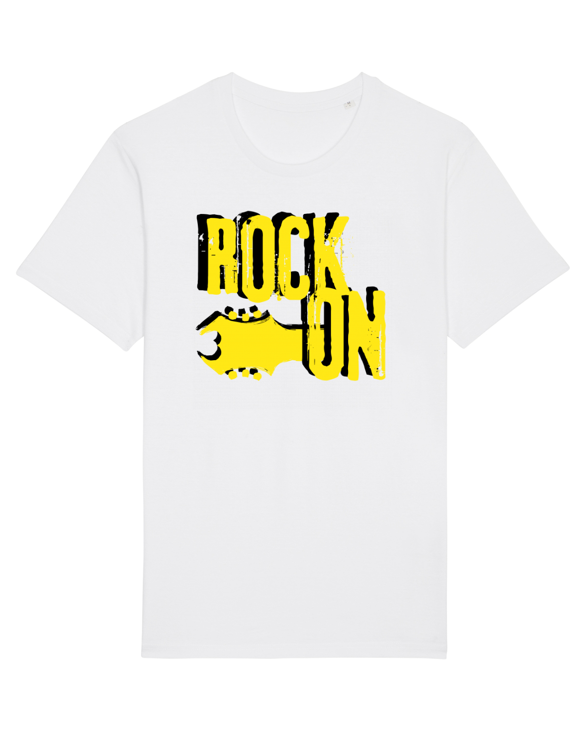 Tricou mânecă scurtă Unisex Rocker White