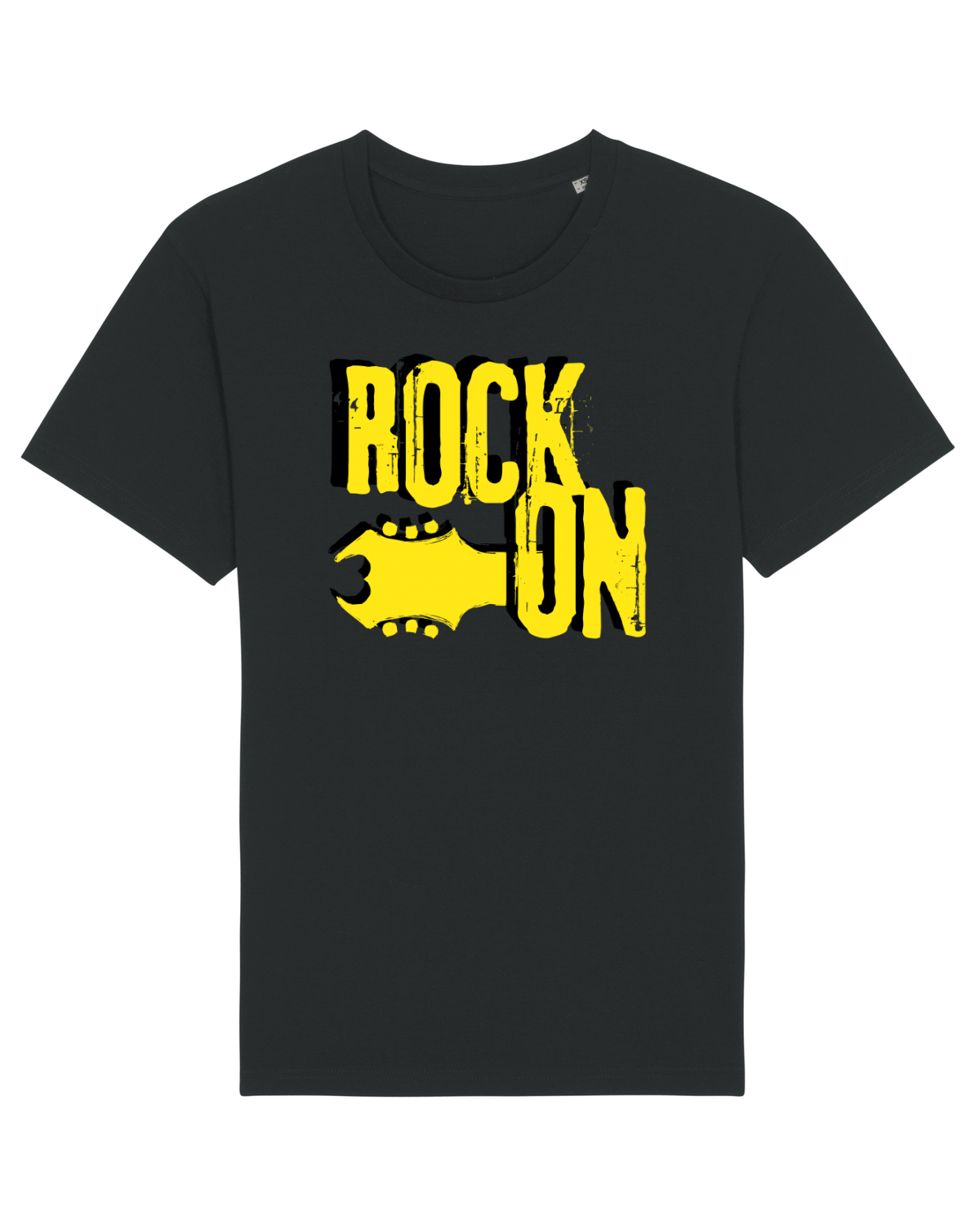 Tricou mânecă scurtă Unisex Rocker Black