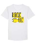 Rock Music Lover Tricou mânecă scurtă guler larg Bărbat Skater
