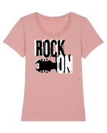 Rock Music Lover Tricou mânecă scurtă guler larg fitted Damă Expresser