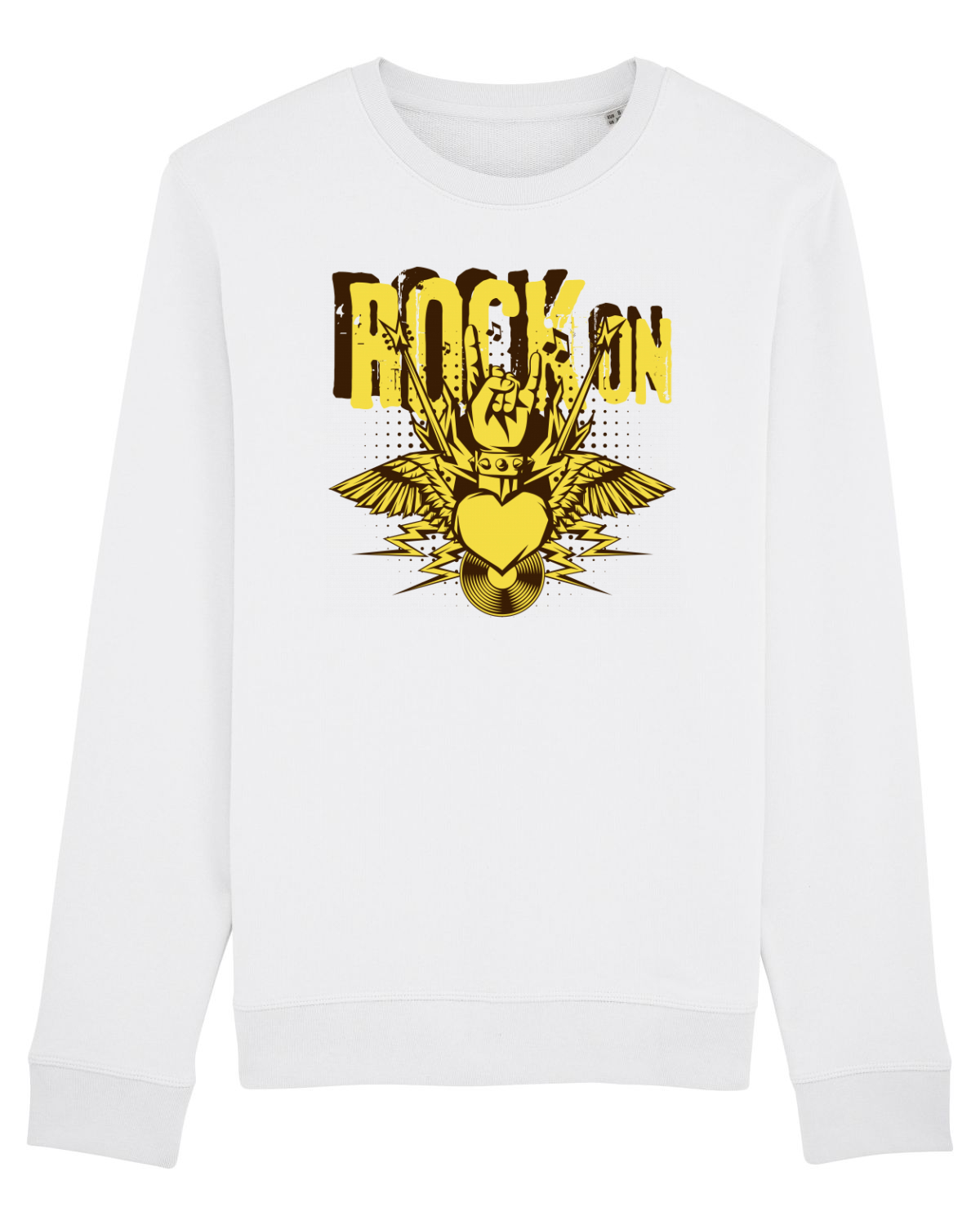 Bluză mânecă lungă Unisex Rise White