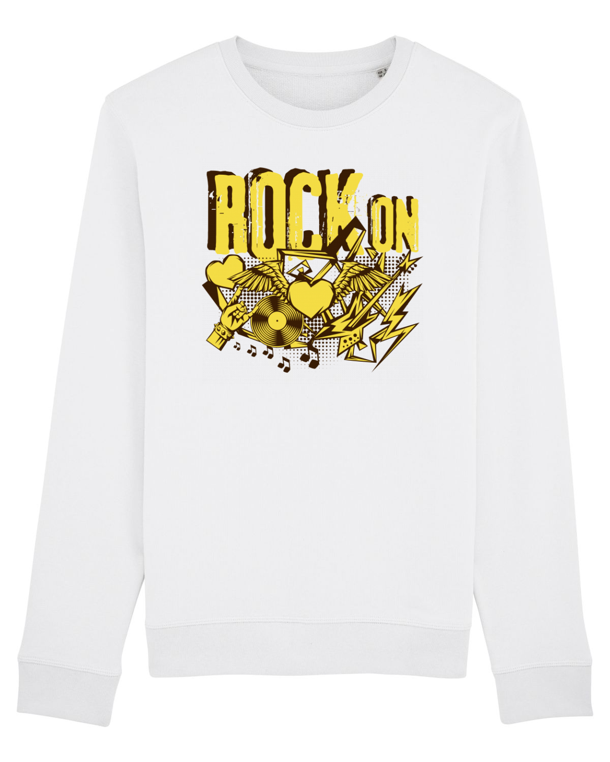 Bluză mânecă lungă Unisex Rise White