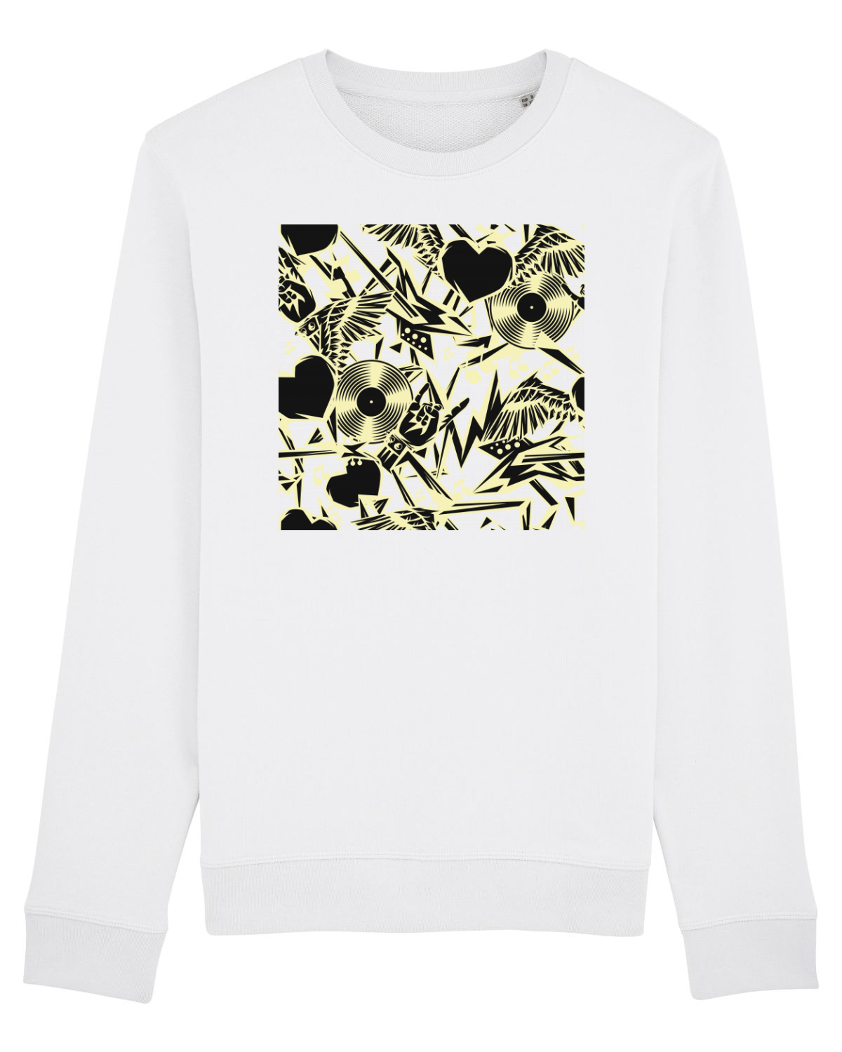 Bluză mânecă lungă Unisex Rise White