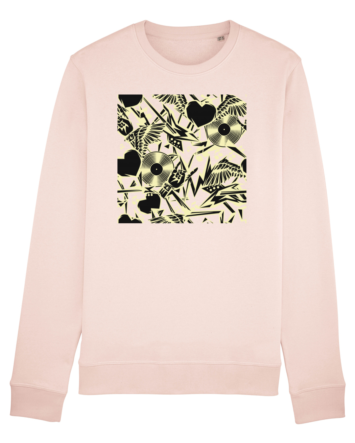 Bluză mânecă lungă Unisex Rise Candy Pink