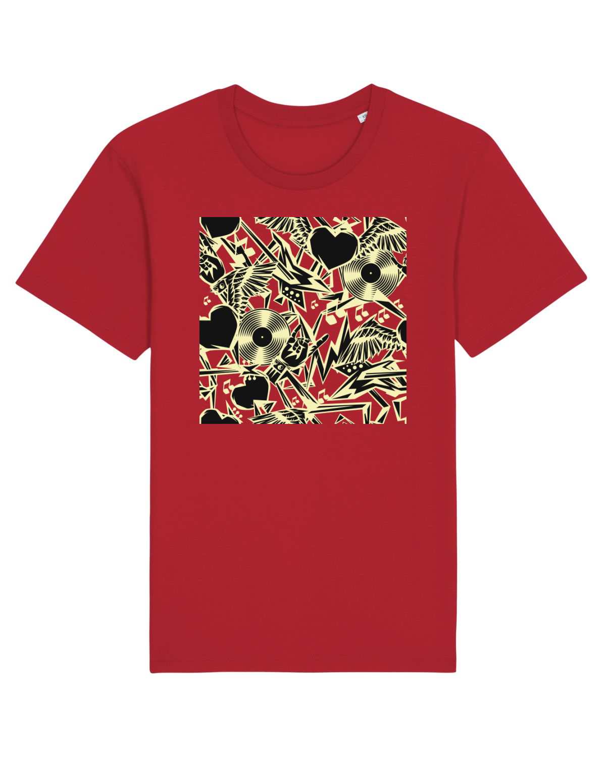 Tricou mânecă scurtă Unisex Rocker Red