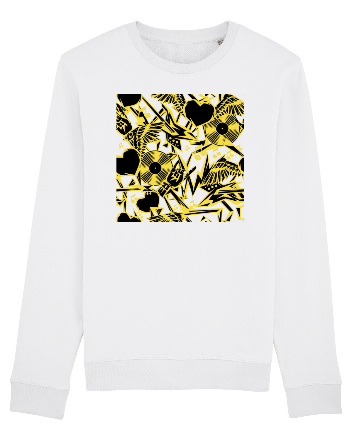 Bluză mânecă lungă Unisex Rise White