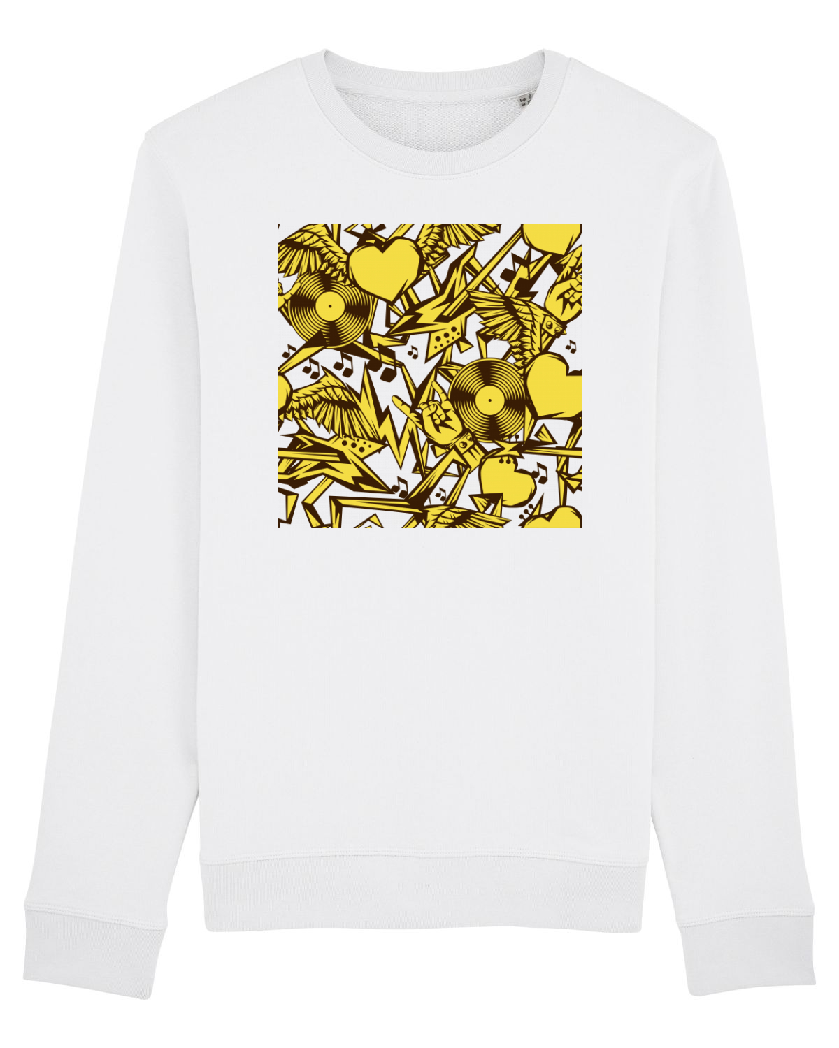 Bluză mânecă lungă Unisex Rise White