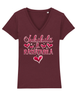 Iubibila & rasfatabila v2 Tricou mânecă scurtă guler V Damă Evoker