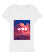 It's ok to vibe by yourself Tricou mânecă scurtă guler V Damă Evoker