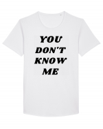 You don't know me... Tricou mânecă scurtă guler larg Bărbat Skater