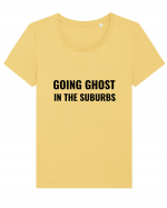 Going ghost in the suburbs Tricou mânecă scurtă guler larg fitted Damă Expresser