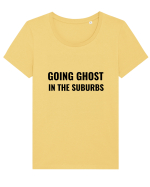 Going ghost in the suburbs Tricou mânecă scurtă guler larg fitted Damă Expresser
