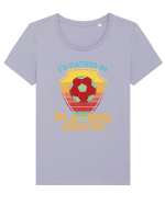 Pentru Iubitorii De Football  Tricou mânecă scurtă guler larg fitted Damă Expresser