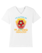 Pentru Iubitorii De Football  Tricou mânecă scurtă guler V Bărbat Presenter