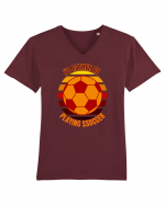 Pentru Iubitorii De Football  Tricou mânecă scurtă guler V Bărbat Presenter