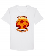 Pentru Iubitorii De Football  Tricou mânecă scurtă guler larg Bărbat Skater