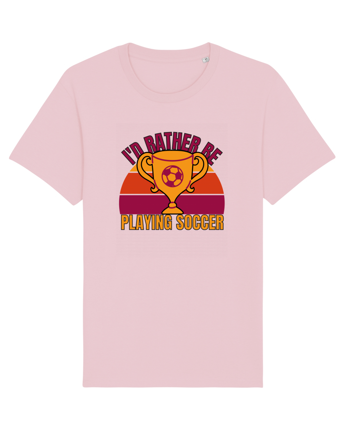 Tricou mânecă scurtă Unisex Rocker Cotton Pink