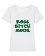 Boss bitch mode Tricou mânecă scurtă guler larg fitted Damă Expresser