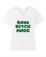 Boss bitch mode Tricou mânecă scurtă guler V Bărbat Presenter