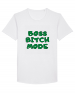 Boss bitch mode Tricou mânecă scurtă guler larg Bărbat Skater