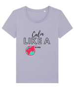 Calm like a bomb Tricou mânecă scurtă guler larg fitted Damă Expresser