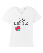 Calm like a bomb Tricou mânecă scurtă guler V Bărbat Presenter