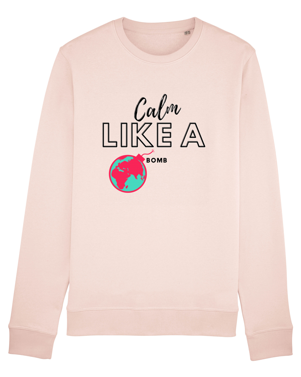 Bluză mânecă lungă Unisex Rise Candy Pink