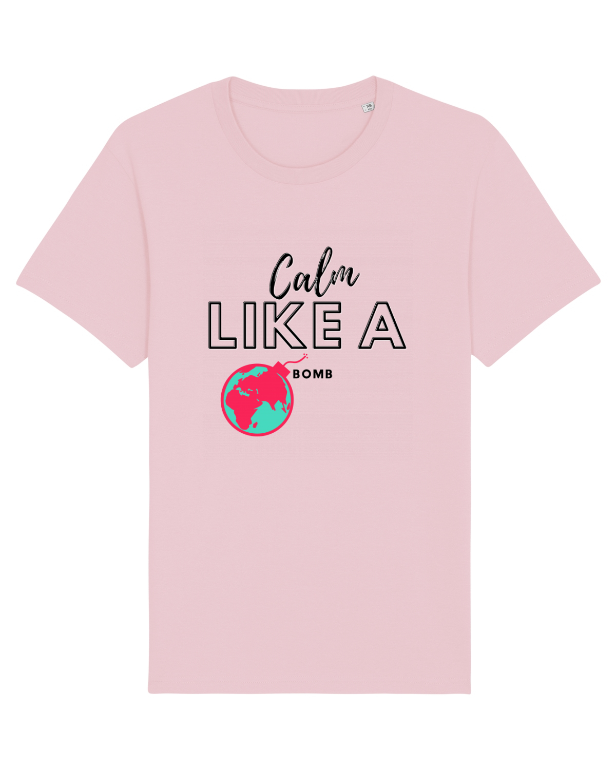 Tricou mânecă scurtă Unisex Rocker Cotton Pink