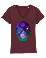 Space In My Mind Tricou mânecă scurtă guler V Damă Evoker