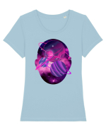 Space In My Mind Tricou mânecă scurtă guler larg fitted Damă Expresser