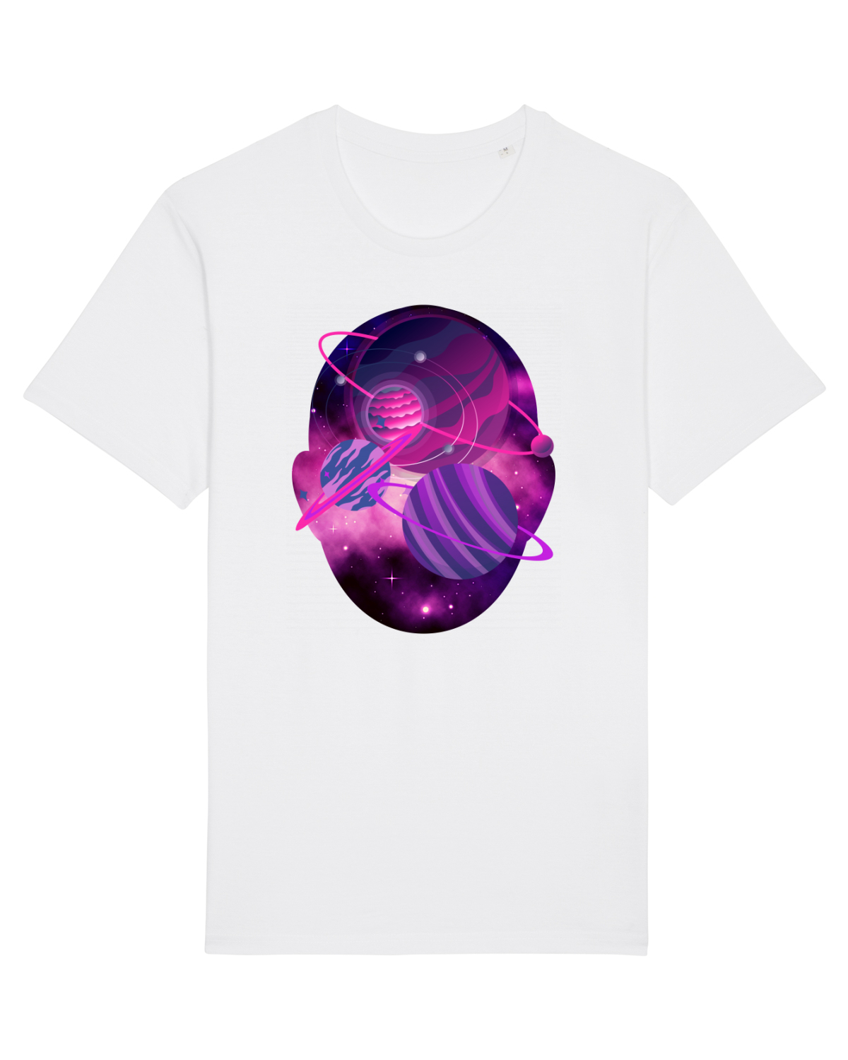 Tricou mânecă scurtă Unisex Rocker White