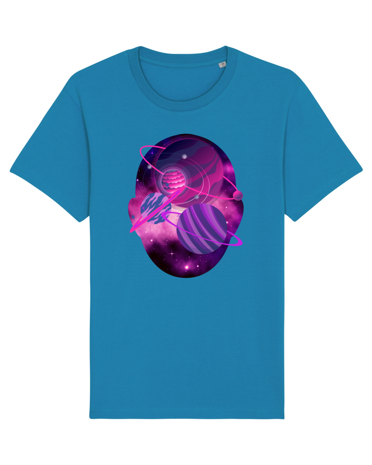 Tricou mânecă scurtă Unisex Rocker Azur