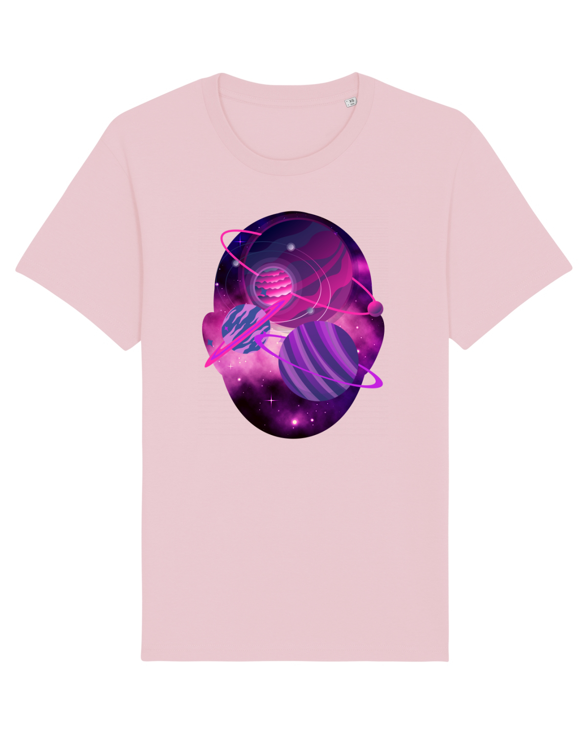 Tricou mânecă scurtă Unisex Rocker Cotton Pink