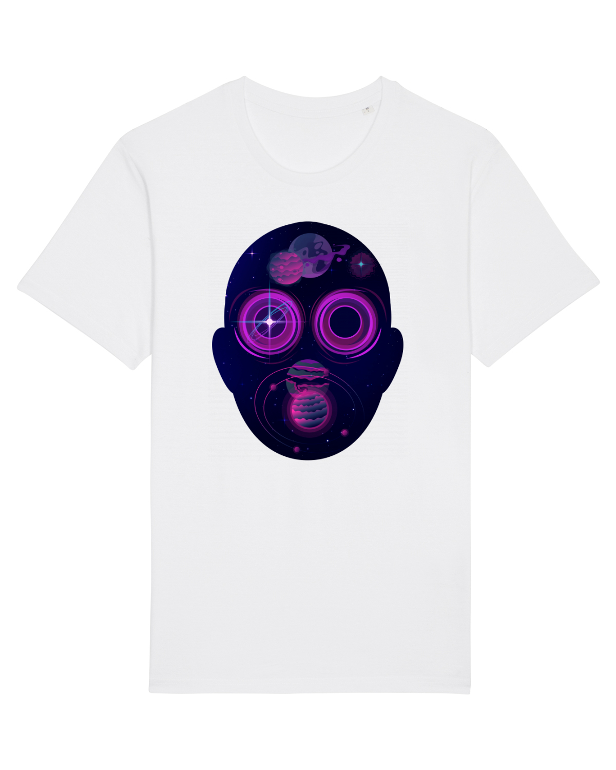 Tricou mânecă scurtă Unisex Rocker White